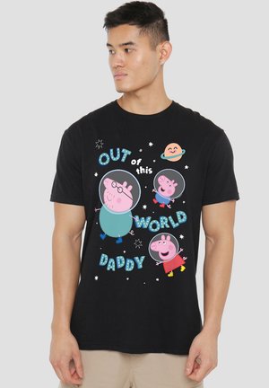 PEPPA PIG OUT OF THIS WORLD DADDY - T-Shirt print - black