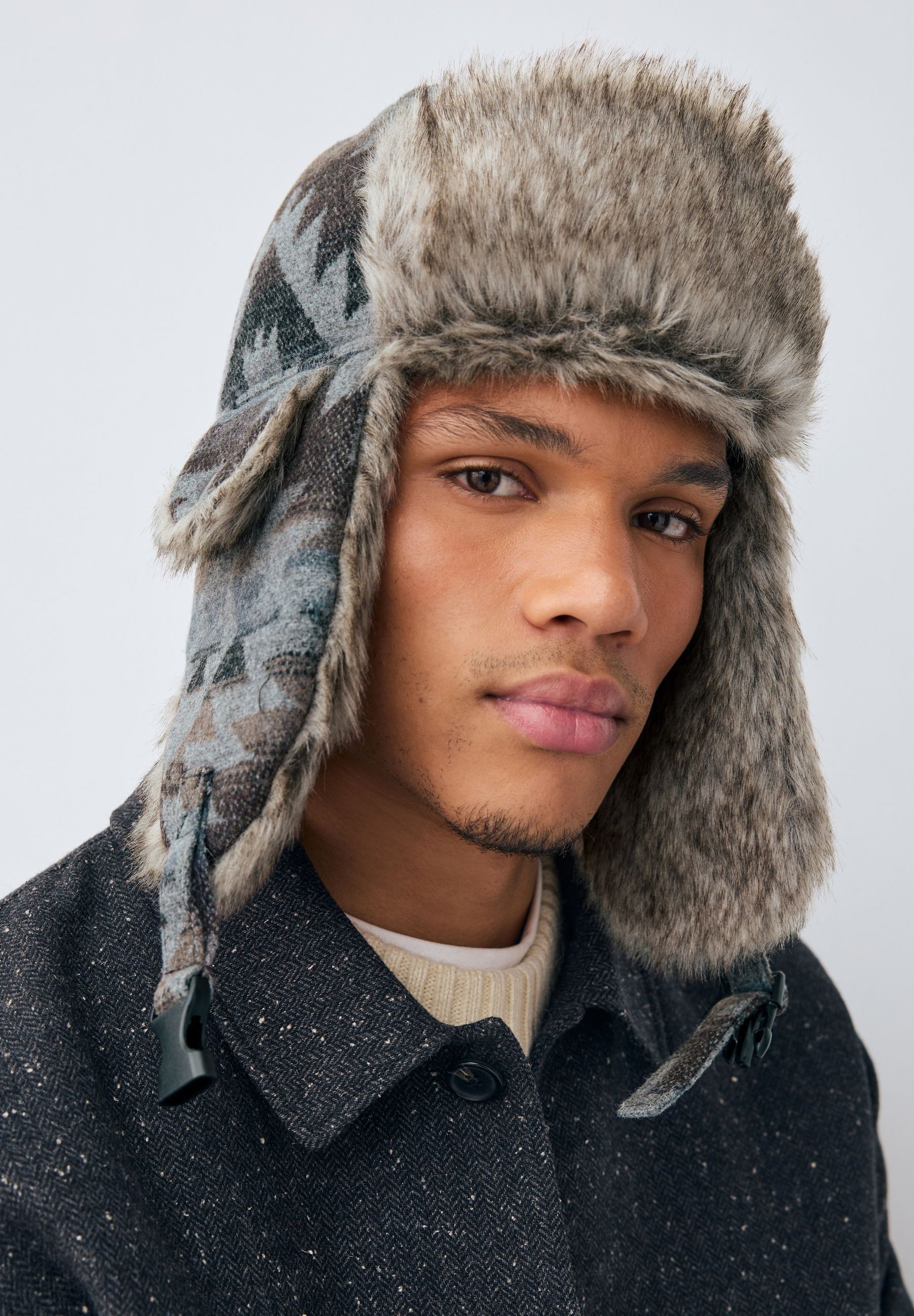 Next TRAPPER - Hat - grey navajo style/grey - Zalando