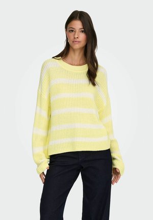 JDYJUSTY STRIPE  - Strickpullover - double cream