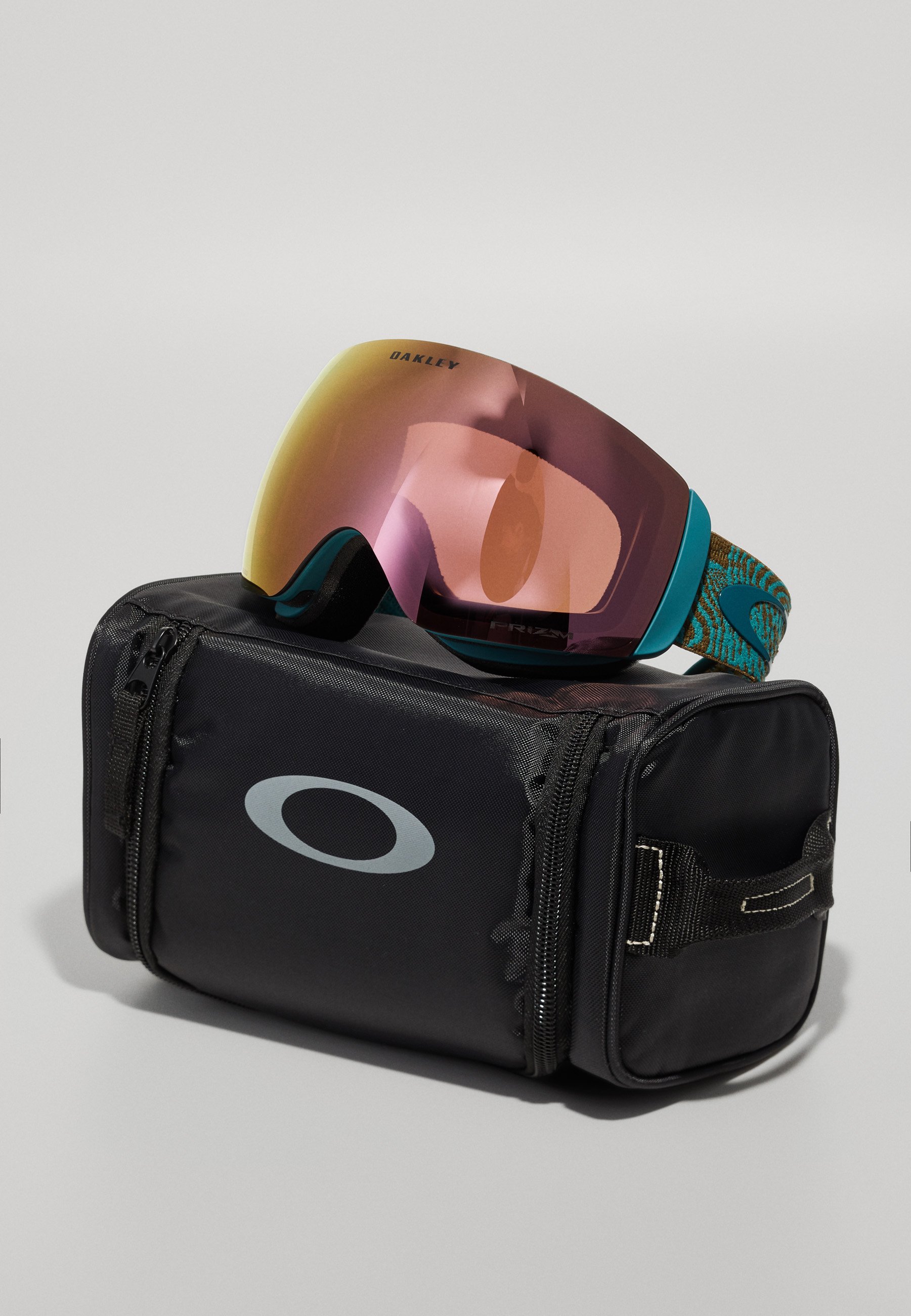 Oakley FLIGHT DECK UNISEX - Ski goggles - blue/pink/blue - Zalando