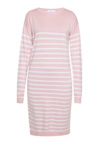 Vestido de punto - hellrosa weiss