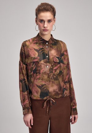 POCKET DETAILED PRINTED - Blus - printed khaki