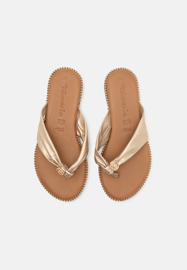 T-bar sandals - light gold4