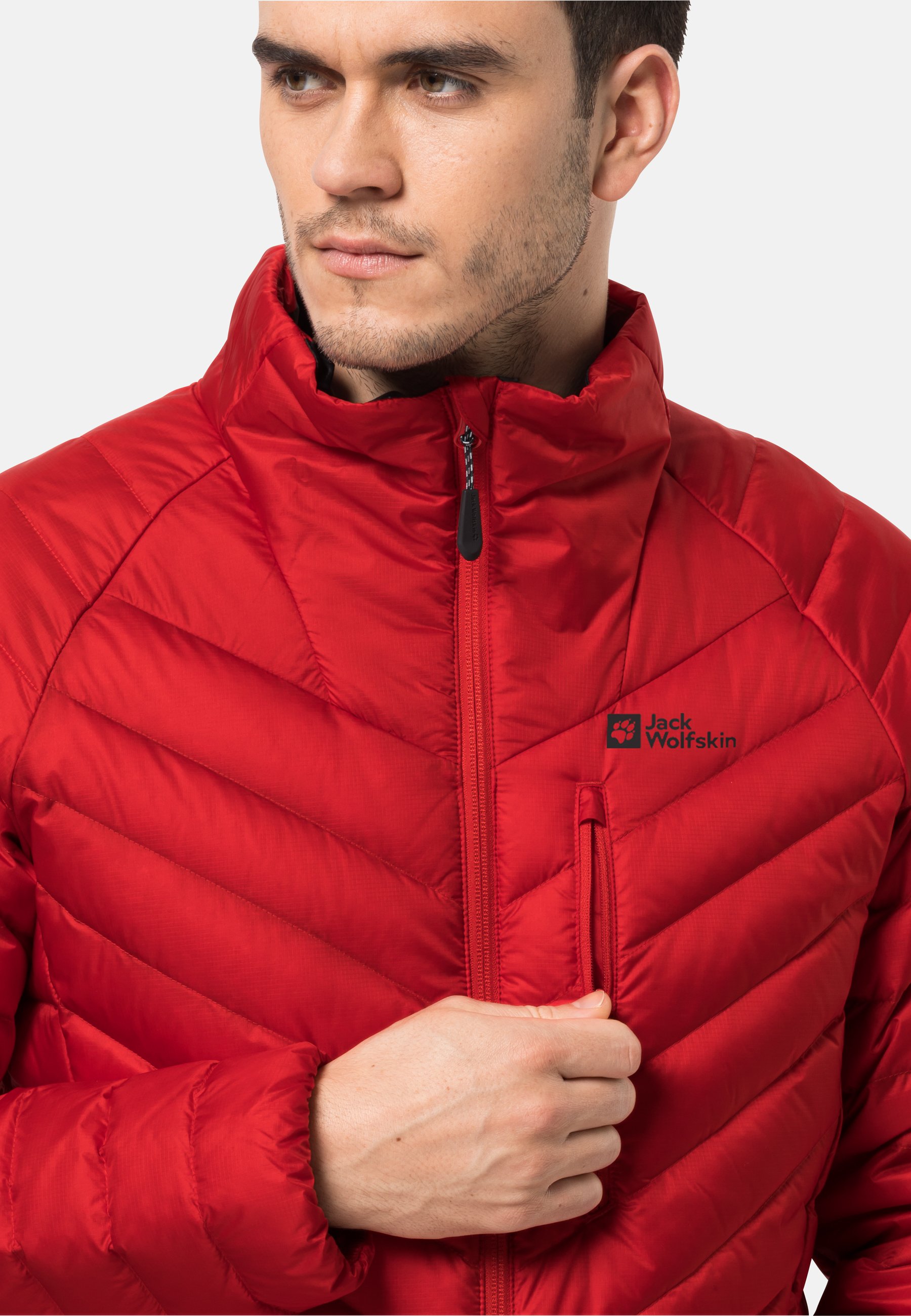 Jack Wolfskin PASSAMANI - Down jacket - light red - Zalando.ie