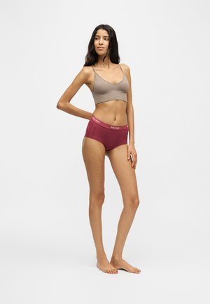 Pieces, PCLOGO LADY 4 PACK - Boyshorts - rasperberry radiance/roseate spoonbill