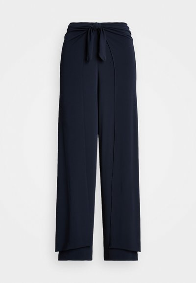 Polo Ralph Lauren JERSEY WIDE LEG WRAP PANT - Kelnės - aviator navy