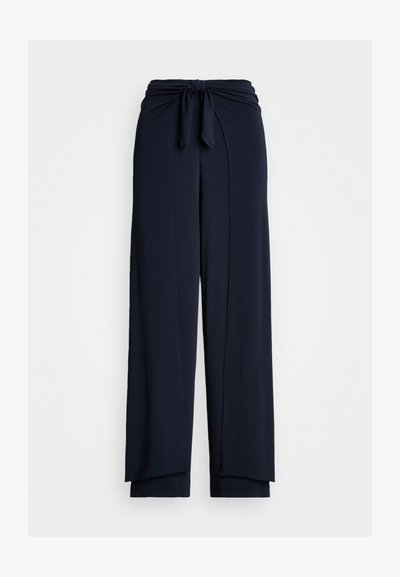 Polo Ralph Lauren JERSEY WIDE LEG WRAP PANT - Hlače - aviator navy
