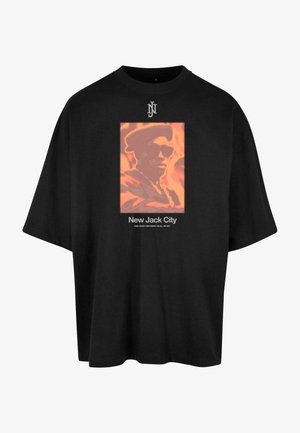 Upscale by Mister Tee NEW JACK CITY - Nyomott mintás póló - black