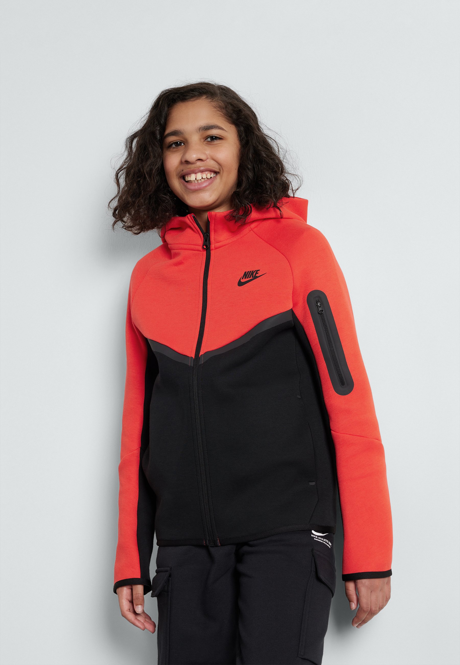 Felpe Tuta Nike Tech Arancione Nike Sportswear UNISEX Felpa Con