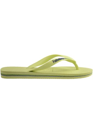 Havaianas BRASIL LOGO BUTTERCREAM UNISEX - T-bar sandals - matcha green
