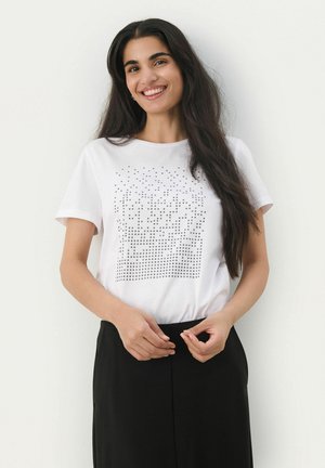 MAGGI - T-Shirt print - white shimmer dot print