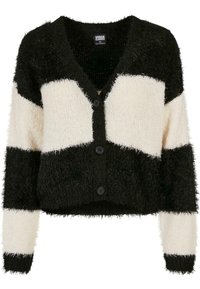 Urban Classics - SHORT FEATHER - Strickjacke - black whitesand Thumbnail-Bild 1