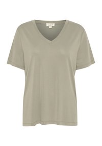 COLUMBINE V-NECK SS - T-shirts basic - shadow