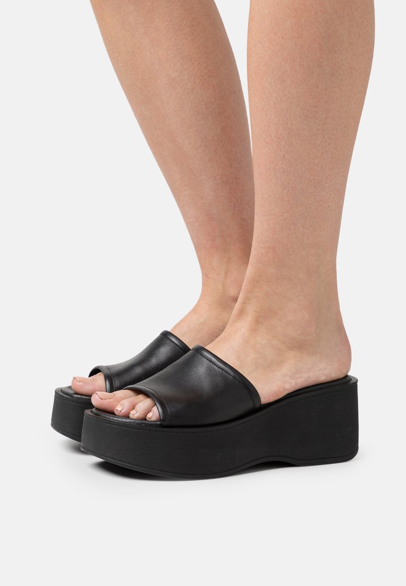 Zign LEATHER Heeled mules black Zalando.co.uk