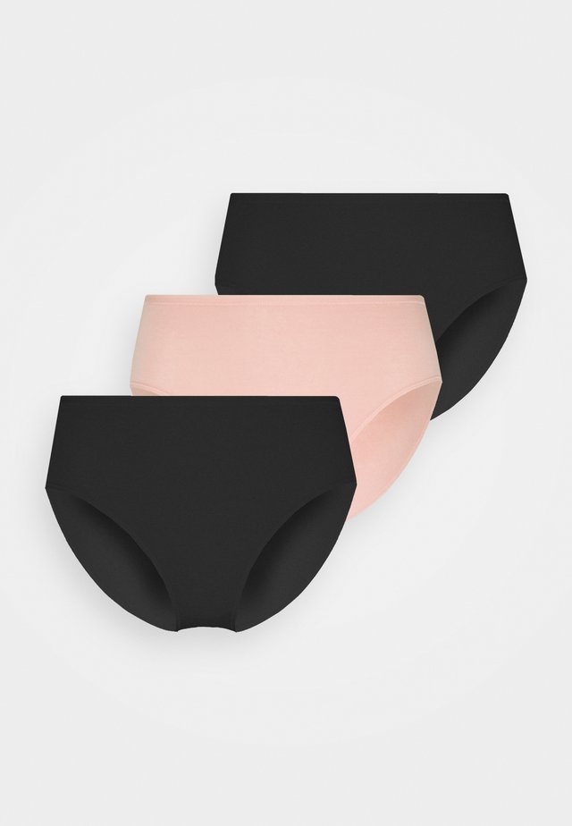 3 PACK - Alushousut - black/light pink