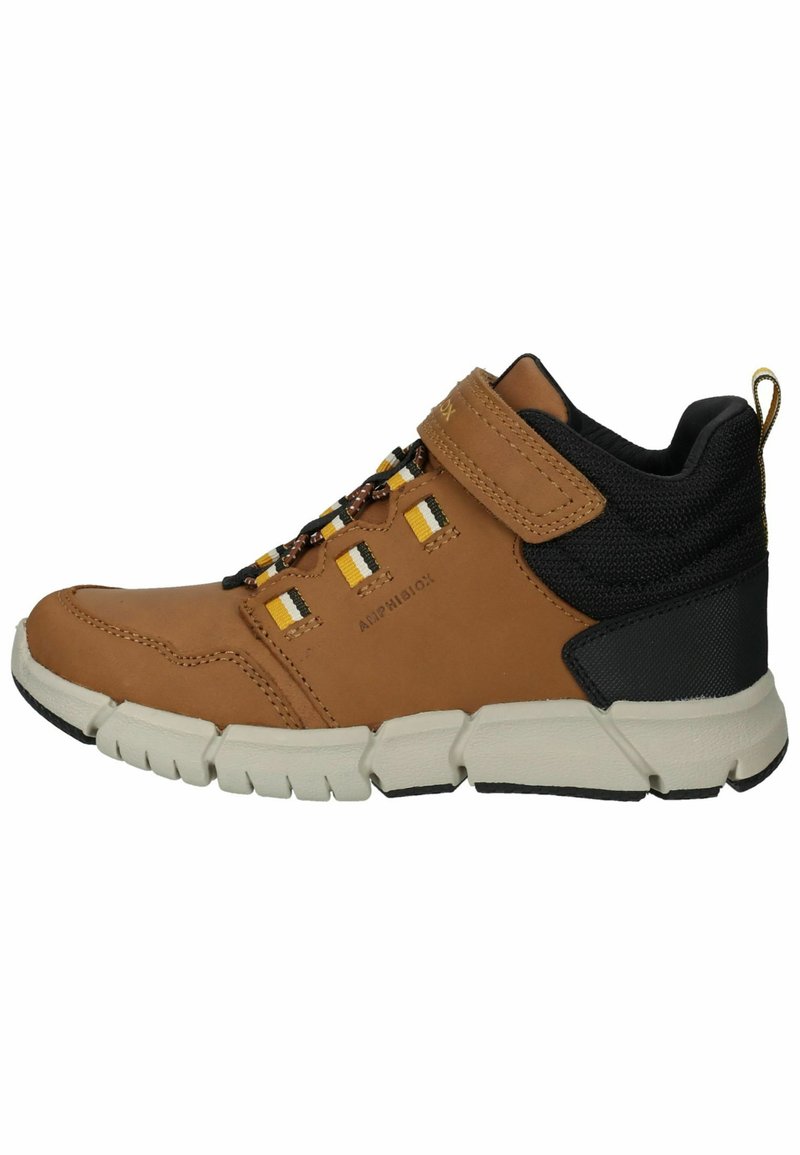 Geox - Sneakers hoog - brown dk yellow cfg, Vergroten