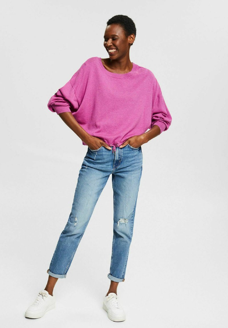 Damen Strickjacken | Esprit Strickpullover pink fuchsia/pink meliert - YE76973 Damen Strickjacken | Esprit Strickpullover pink fuchsia/pink meliert - YE76973