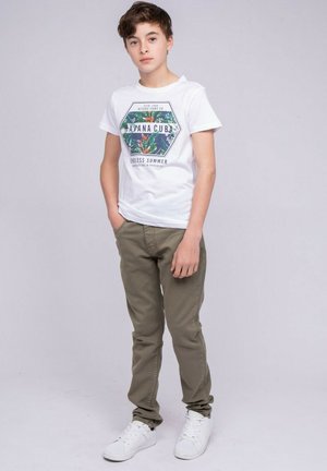 COL ROND NIBOU - T-shirt imprimé - blanc