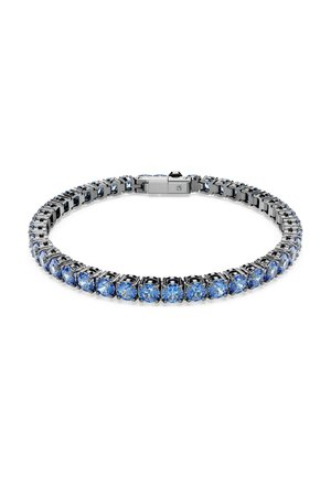 ROUND CUT RUTHENIUM PLATED - Armbånd - blue