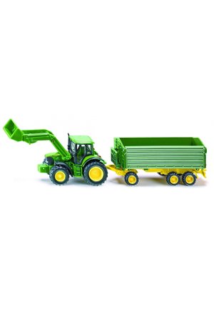 Siku MET VOORLADER EN AANHANGWAGEN GROEN  - Toy - grün