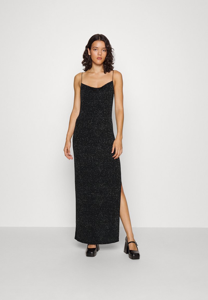 ONLY ONLCAROLLA LONG STRAP DRESS Jersey dress black/silver/black