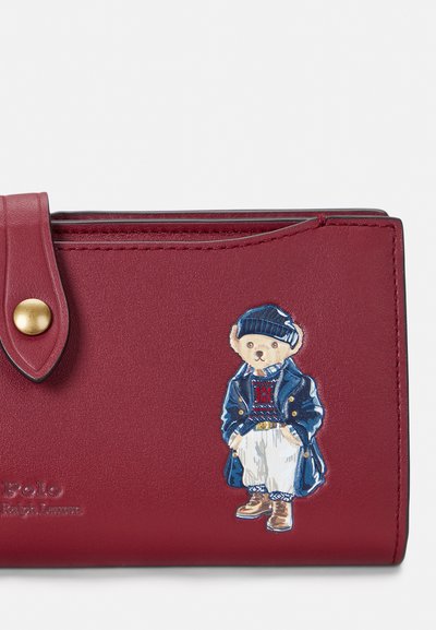 Polo Ralph Lauren Polo Bear Leather Snap Wallet - Πορτοφόλι - chianti