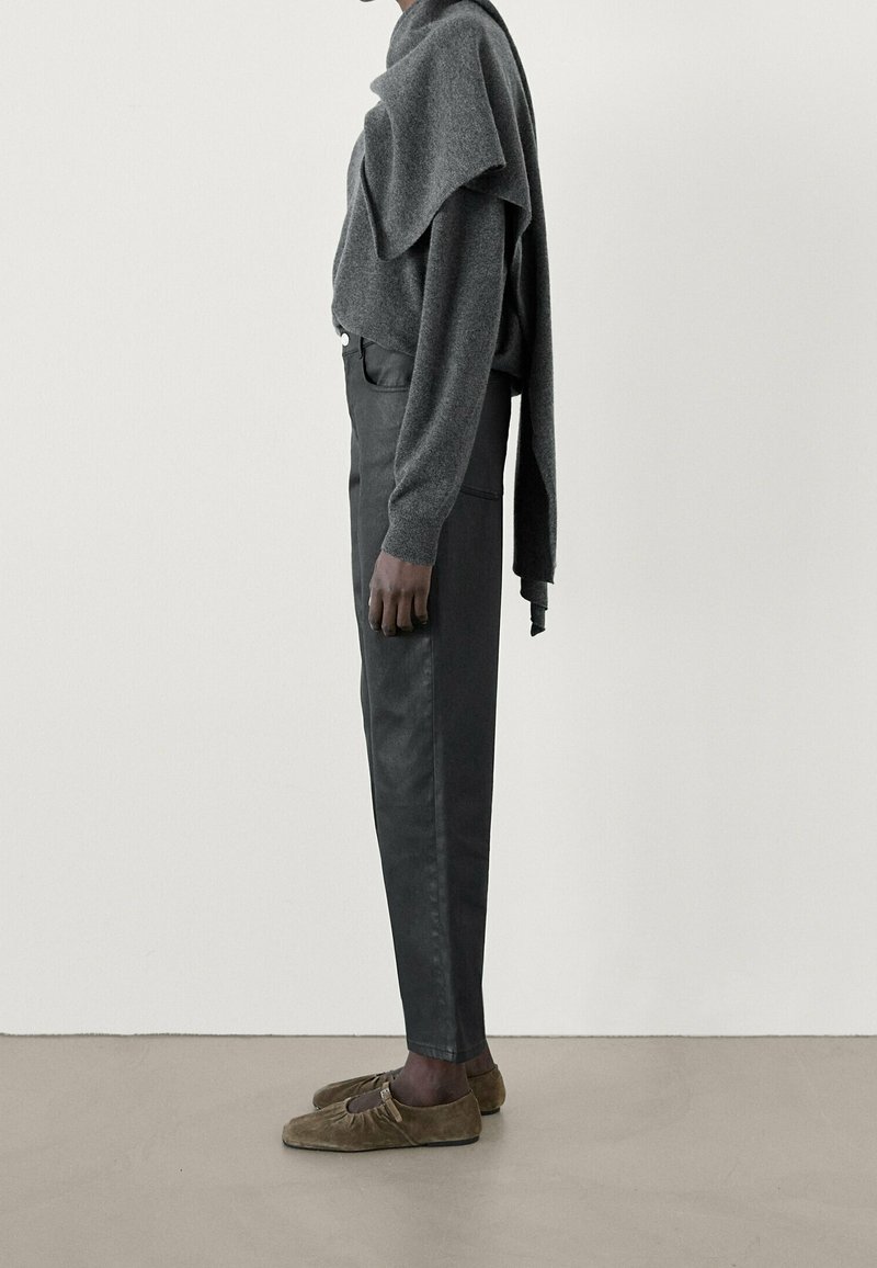 Massimo Dutti Jeans straight leg - black