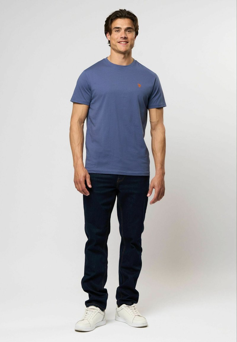 U.S. Polo Assn. ARJUN 3 PACK - T-shirts basic - indigo punpkinspice tapshoe