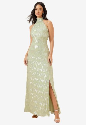BRIDESMAID HALTER SPLIT PETITE - Společenské šaty - green