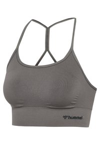 Hummel HMLTIFFY SEAMLESS - Sport-bh met light support - charcoal grey