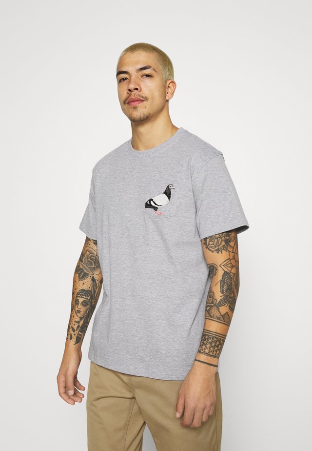 POCKET TEE UNISEX - T-Shirt print - heather grey