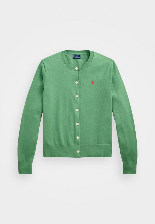 PIMA COTTON LONG SLEEVE CARDIGAN - Cardigan - pistachio3