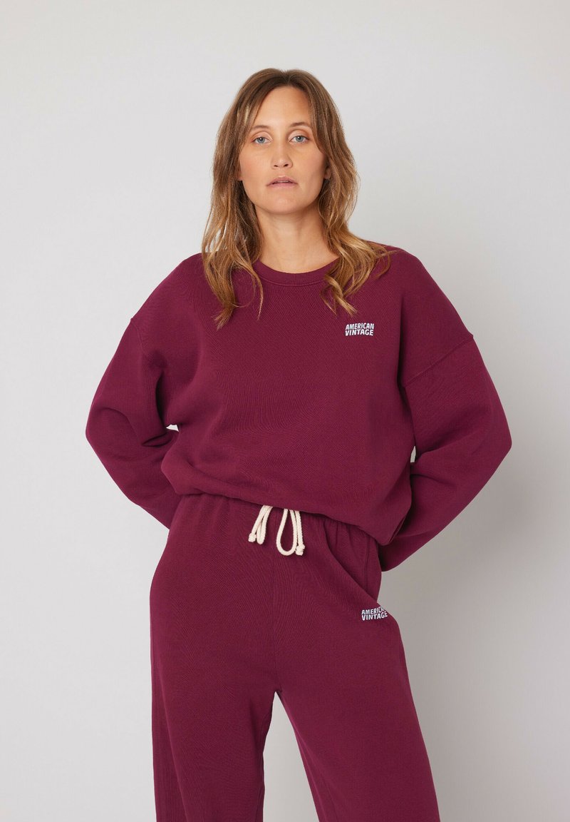 American Vintage AMERICAN VINTAGE IZUBIRD - Športni pulover - bordeaux vintage