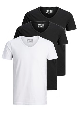 T-Shirt basic - schwarz/schwarz/weiß