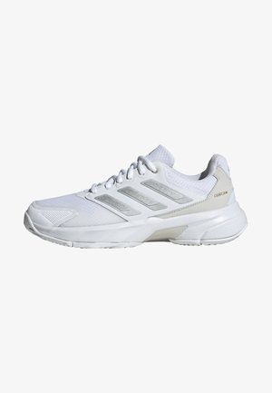 adidas Performance COURTJAM CONTROL - Multicourt Tennisschuh - cloud white   silver metallic   grey one