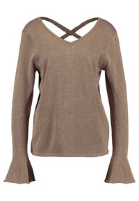 Cream Pullover - gold-coloured