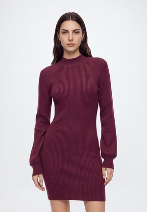 Vero Moda, VMHARPER FUNNELNECK DRESS  - Рокля тип пуловер - windsor wine