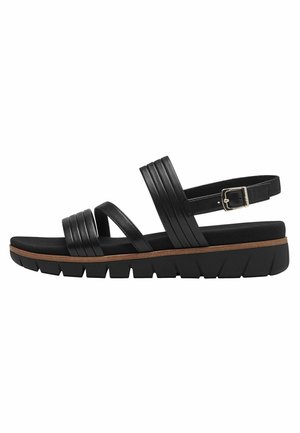 s.Oliver Sandalen met sleehak - black