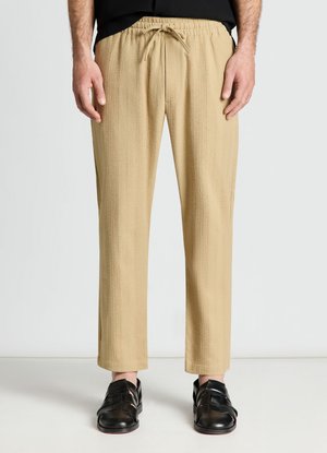 Calliope, PANTALONE LUNGO RIGHE - Pantaloni - beige