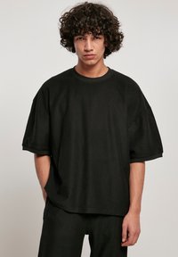 Urban Classics - TERRY BOXY - T-Shirt basic - black Thumbnail-Bild 1