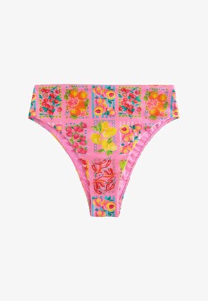 Never Fully Dressed, HIGH WAIST FIT - BIKINI BOTTOMS . - Bikini alsók - pink fruit