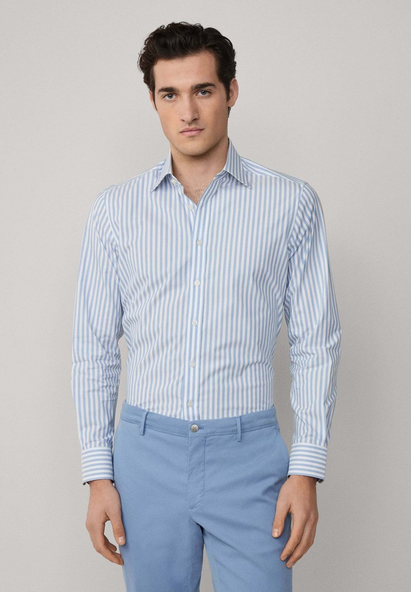 Hackett London SOFT STRIPE - Businesshemd - steel blue