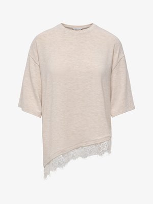 ONLY, T-SHIRT ONLGLAMOUR T-SHIRT - T-shirts print - oatmeal