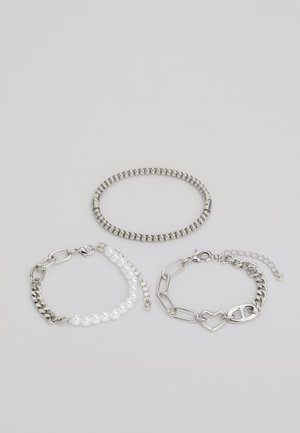 UNISEX 3 PACK - Bracelet - silver-coloured
