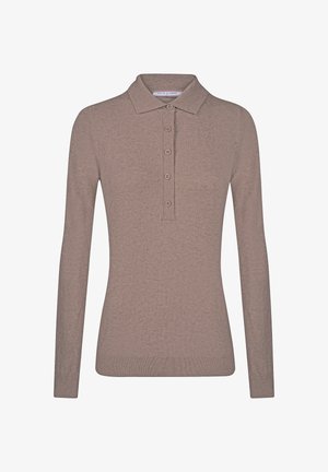 BUTTONED - Polo - brown