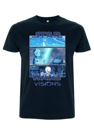 STAR WARS: VISIONS TRI PANEL - T-shirt med print - navy blue