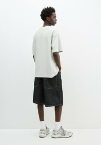 PULL&BEAR TEXTURED - Basic póló - light green