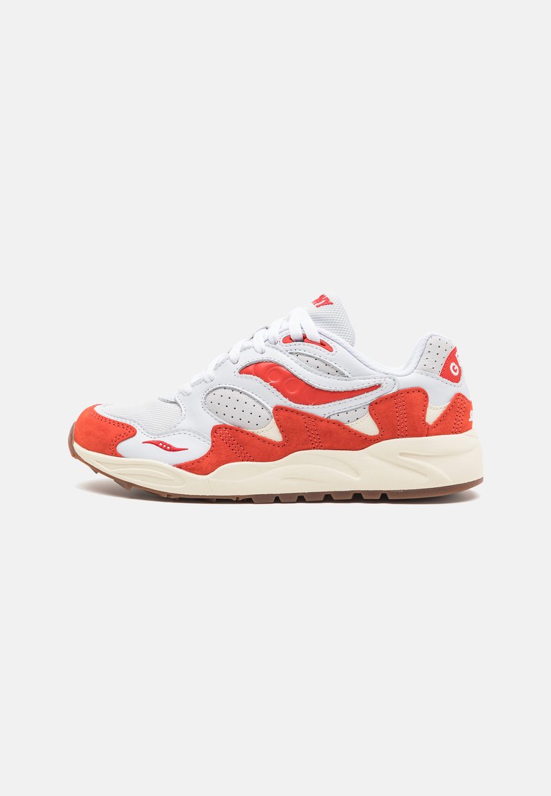 Saucony GRID SHADOW 2 UNISEX - Sneaker low - white/red