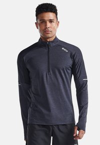2XU LONGSLEEVE  - Langarmshirt - black silver reflective
