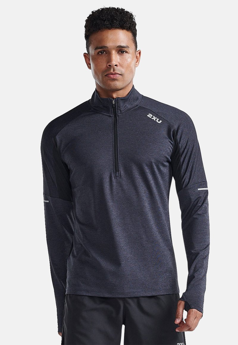 2XU LONGSLEEVE  - Langarmshirt - black silver reflective